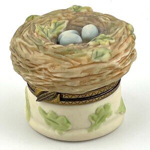 Marjolein Bastin Porcelain Mini Trinket Box Bird Nest Love Begins with Mother